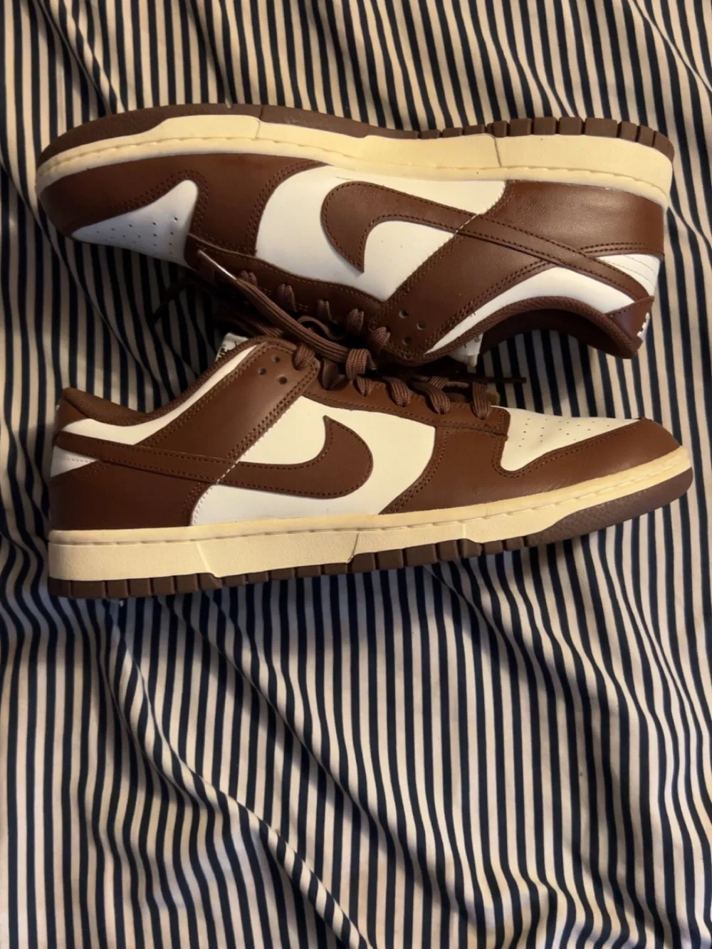 Nike Men’s Low Top Sneakers - Brown & White